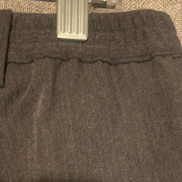 VINTAGE Dark Gray Pleated Women's Slacks With Black Belt Size 16, 33” - Picture 6 of 12